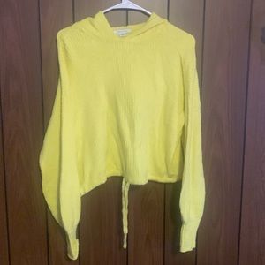American Eagle hoodies yellow sweater Size is a small